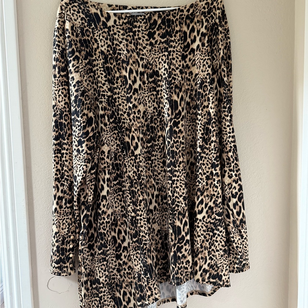 Chico's Leopard Print Blouse